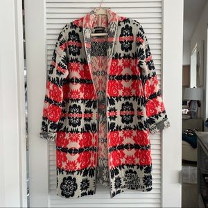 Scotch & Soda Embroidered Long Cardigan Jacket